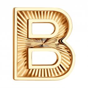 Золотая подвеска-буква Diamant 51-130-00372-1 51-130-00372-1 фото