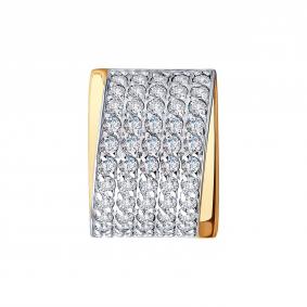 Золотая подвеска Diamant 51-130-00897-1 с фианитом 51-130-00897-1 фото