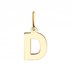 Золотая подвеска-буква D Diamant 51-130-01126-1 51-130-01126-1 фото