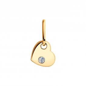 Золотая подвеска Diamant 51-130-01132-1 с фианитом 51-130-01132-1 фото