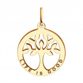 Золотая подвеска Diamant 51-130-02004-1 51-130-02004-1 фото