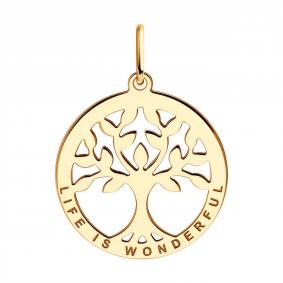 Золотая подвеска Diamant 51-130-02011-1 51-130-02011-1 фото