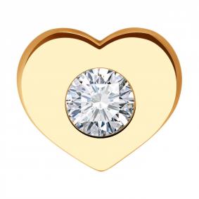 Золотая подвеска Diamant 51-130-02106-1 с фианитом 51-130-02106-1 фото
