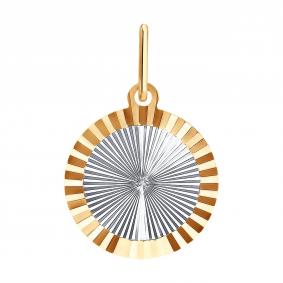 Подвеска из комбинированного золота Diamant 51-130-02792-2 51-130-02792-2 фото