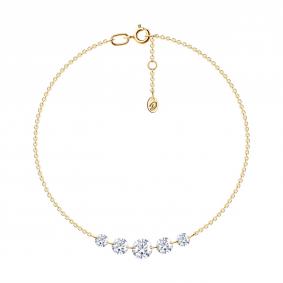 Золотой браслет SOKOLOV 51-150-00480-1 с фианитом 51-150-00480-1 фото