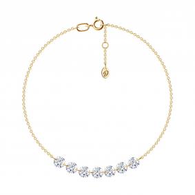 Золотой браслет SOKOLOV 51-150-00495-1 с фианитом 51-150-00495-1 фото