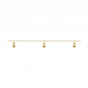 Золотой браслет на ногу Diamant 51-150-02415-1 51-150-02415-1 фото