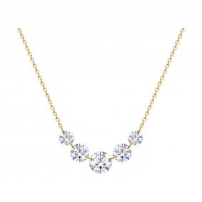 Золотое колье Diamant 51-170-00480-1 с фианитом 51-170-00480-1 фото