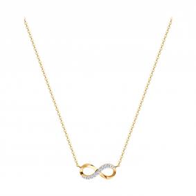 Золотое колье Diamant 51-170-01205-1 с фианитом 51-170-01205-1 фото