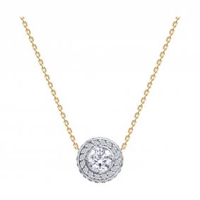 Золотое колье Diamant 51-170-01211-1 с фианитом 51-170-01211-1 фото