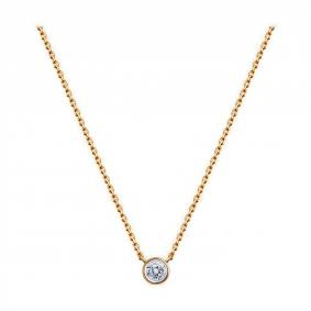 Золотое колье Diamant 51-170-01941-1 с фианитом 51-170-01941-1 фото