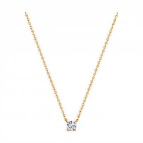 Золотое колье Diamant 51-170-01946-1 с фианитом 51-170-01946-1 фото