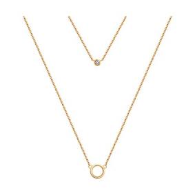 Золотое колье Diamant 51-170-01971-1 с фианитом 51-170-01971-1 фото