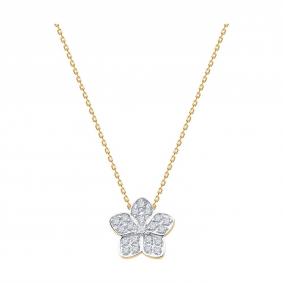 Золотое колье Diamant 51-170-02838-1 с фианитом 51-170-02838-1 фото