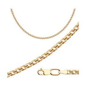 Золотая цепь плетение Тройной ромб Diamant 51-180-22035-1 51-180-22035-1 фото
