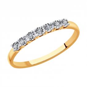 Золотое помолвочное кольцо Diamant с бриллиантом 51-210-01248-1 51-210-01248-1 фото