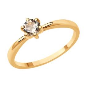 Золотое кольцо Diamant 51-210-01656-1 с морганитом 51-210-01656-1 фото