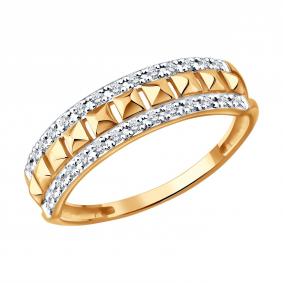 Золотое кольцо Diamant 51-210-02678-1 с бриллиантом 51-210-02678-1 фото