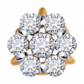 Золотая подвеска Diamant 51-230-02270-1 с бриллиантом 51-230-02270-1 фото