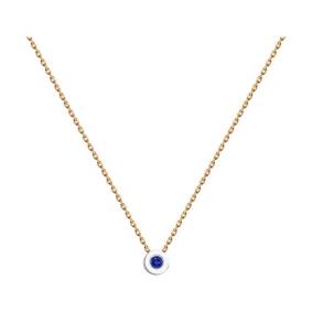 Золотое колье Diamant 51-270-01712-1 с сапфиром 51-270-01712-1 фото