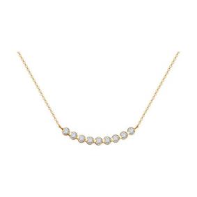 Золотое колье Diamant 51-270-02537-1 с рубином и бриллиантом выращенным 51-270-02537-1 фото