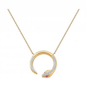 Золотое колье Символ года Змея Diamant с рубином и бриллиантом 51-270-02906-1 51-270-02906-1 фото