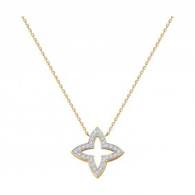 Золотое колье Diamant 51-270-02951-1 с бриллиантом 51-270-02951-1 фото