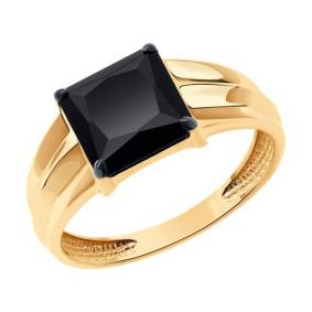 Золотое кольцо Diamant 51-312-02445-1 с ониксом 51-312-02445-1 фото