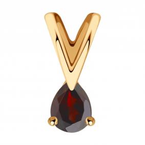 Золотая подвеска Diamant 51-330-01312-2 с гранатом 51-330-01312-2 фото