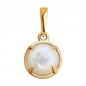 Золотая подвеска Diamant 51-330-01804-1 с перламутром 51-330-01804-1 фото