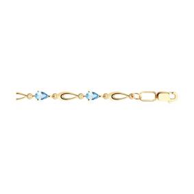 Золотой браслет Diamant 51-350-00384-1 с топазом 51-350-00384-1 фото