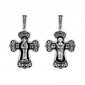 Серебряная подвеска-крест Иисус Христос и Покров Пресвятой Богородицы TALANT 51-76-0000-10670 51-76-0000-10670 фото