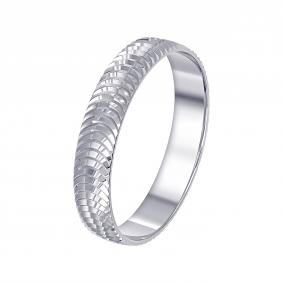 Обручальное кольцо из белого золота 4 мм Primossa 510-000-182 510-000-182 фото