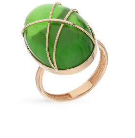 Золотое кольцо Дарвин 510640602aa с янтарём 510640602aa фото