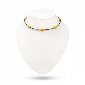 Колье ИП Шавкунов ИН с янтарём и бисером 5122717881 5122717881 фото