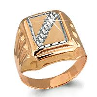 Золотое кольцо AQUAMARINE 51281 51281 фото