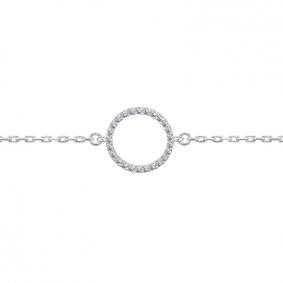 Браслет из белого золота АЛЬКОР 5145-200 с бриллиантом 5145-200 фото