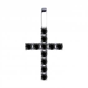 Подвеска из белого золота Diamant 52-130-01652-2 с фианитом 52-130-01652-2 фото