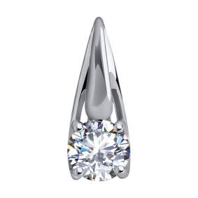 Подвеска из белого золота Diamant 52-130-01727-1 с фианитом 52-130-01727-1 фото