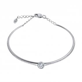 Браслет из белого золота Diamant 52-150-02023-1 с фианитом 52-150-02023-1 фото