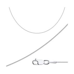 Цепь плетение Снейк (Тонда) из белого золота Diamant 52-180-01025-1 52-180-01025-1 фото