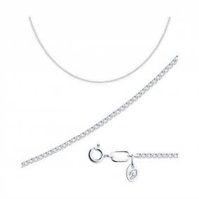 Цепь плетение Двойной Ромб из белого золота Diamant 52-180-04025-1 52-180-04025-1 фото