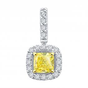 Золотая подвеска SOKOLOV 52-230-02646-1 с рубином и бриллиантом выращенным 52-230-02646-1 фото