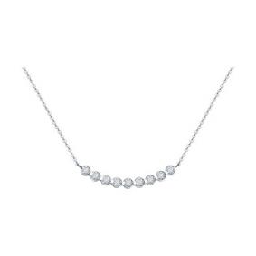 Колье из белого золота Diamant 52-270-02537-1 с рубином и бриллиантом выращенным 52-270-02537-1 фото