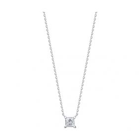 Колье из белого золота Diamant 52-270-02570-1 с рубином и бриллиантом выращенным 52-270-02570-1 фото