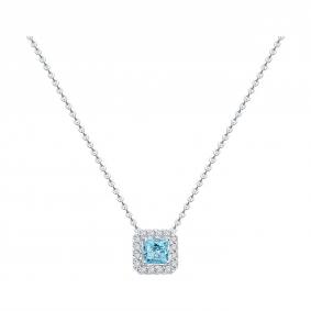 Колье из белого золота Diamant 52-270-02812-1 с рубином и бриллиантом выращенным 52-270-02812-1 фото