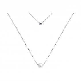 52-370-01822-1: Колье из белого золота с жемчугом 52-370-01822-1 фото