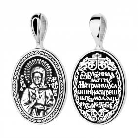 Серебряная подвеска-иконка Святая блаженная Матрона TALANT 52-76-0000-18692 52-76-0000-18692 фото