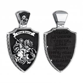 Серебряная подвеска-иконка Великомученик Георгий Победоносец TALANT с деревом Граб 52-76-00Д0-16040 52-76-00Д0-16040 фото