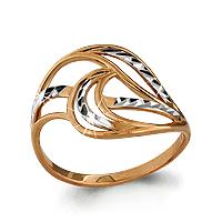 Золотое кольцо AQUAMARINE 52534 52534 фото